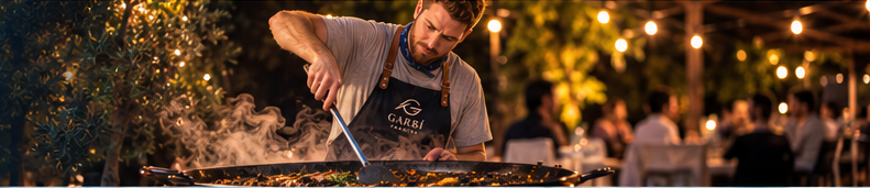 Jaime preparando un arroz Garbí en directo
